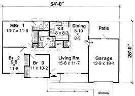 Browse modern 3 bedroom house plans with photos, doubles storey house plans pdf downloads and three bedroom house designs. Ranch Style House Plan 3 Beds 2 Baths 984 Sq Ft Plan 312 542 Houseplans Com