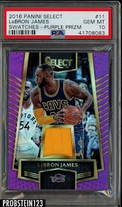 Proof of this is when a bgs 9.5 slab of this lebron james card. 2016 17 Select Purple Prizm 11 Lebron James Jersey 47 99 Cavaliers Psa 10 Pop 3 Lebron James Lebron James Cavaliers Lebron James Rookie Card