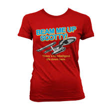 That's my new headcanon, that makes this better for me. Star Trek Damen Tshirt Beam Me Up Scotty Rot Attitude Deutschland