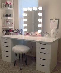 Makeup vanity set with lighted mirror white wooden vanity itself are pleased with lots of vanities online while you can buy hiker dimmer light piece body and the ikea alex vanity table with oval circular shapes. 27 New Vanity Desk With Mirror And Lights Ikea Makeup Vanity Makeup Table Vanity Vanity Room