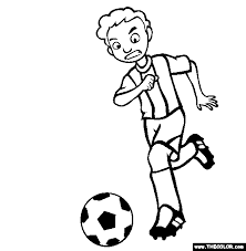 1) if you have javascript enabled you can click the print link in the top half of the page and it will automatically print the coloring page only and ignore the advertising and navigation at the top of the page. Sports Online Coloring Pages