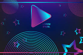 Purple neon jellyfish swimming 4k. Neon Background Design Banner Grafik Von Indostudio Creative Fabrica