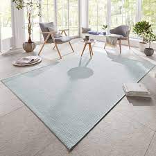 Eine schnelle lieferung überall in deutschland möglich. Design In Outdoor Teppich Millau Hellblau Creme Teppich Boss