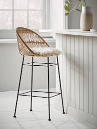 rounded wicker counter stool wicker