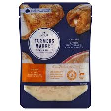 Hopefully this food option will continue to make his geriatric years more pleasant. Farmers Market Foods Food For Cats Premium Natural Chicken Tuna Light Meat In Chicken Broth Adult Cat 3 Oz Instacart
