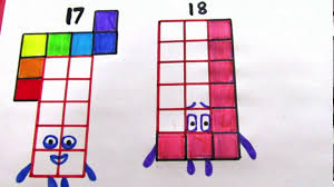 The file is a standard 8.5 x 11 happy coloring! Learn To Draw Numberblocks 17 And 18 Step By Step For Kids Coloring Page For Kids Abc Tube Tv Youtube
