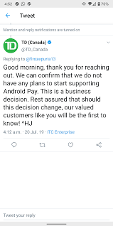 Best td bank credit cards in canada. Td Is Not Bringing Google Pay In Canada Anytime Soon Personalfinancecanada