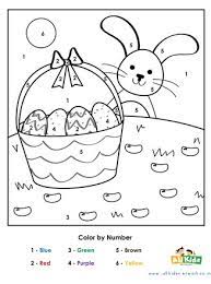 Coloring pages printable dinosaur paint silhouette stencil. Easter Color By Number All Kids Network