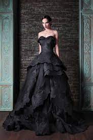 Was ist das brautkleid im traum? Schwarz Hochzeitskleid Hochzeitskleid Hochzeitskleider Tragerlos Gothic Wedding Dress Black Wedding Dress Gothic Lace Ball Gowns