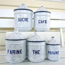 Maybe you would like to learn more about one of these? Set French Enamel Canisters Sold My French Finds