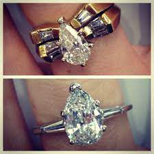 Before After Upgrade Your Outdated Ring For A Newer Modern Look Kooshjewelers Www Kooshjewelers Com 954 927 7777 Rings Engagement Rings Engagement