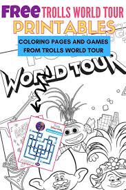 The coloring page right here is the one of princess poppy and branch. Free Trolls World Tour Coloring Pages And Printable Activities