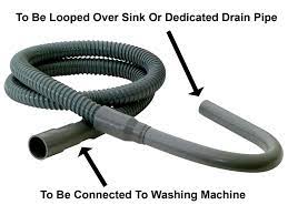 If for some reason beyond your control, your washing machine isn't permanently plumbed or it's located outside your building, you can improvise by using a garden hose to supply water to the machine. About Your Washing Machine Drain Hose Connections And Maintenance