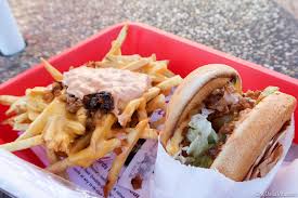 Nearly all of the cheeseburgers come animal style already, adding gooey american cheese, fried onions and fry sauce, but you can also get your fries smothered with the addictive combination. Grilled Cheese Animal Style Veggie Burger At In N Out Los Angeles Joy Della Vita