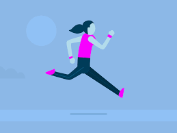 Evening Jog Evening Jogging Run Cycle Jogging