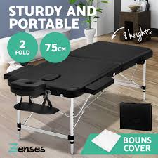 Our innovative designs have been selected as the brand standard by leading spas, and are found wherever excellence in construction, comfort, and customer service is required. Zenses Massage Table Portable Aluminium Wooden 2 3 Fold Bed 55 60 70 75 80cm Ebay