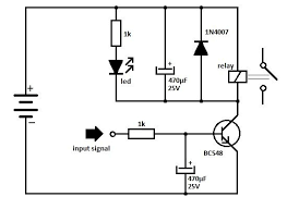 Transistor Relay Driver Circuit Schematic Electronic Circuit Projects Circuit Diagram Electronics Circuit