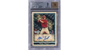 Highly desired in both psa 10 and bgs 9.5, and worth hundreds. Mike Trout S 3 9m Rookie Card Becomes The Most Expensive Of All Time Robb Report