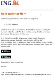 Copyright © 2021 dubai islamic bank. Ing Entwarnung E Mail Wir Haben Neuigkeiten Fur Sie Von Ing Noreply Info Ing De