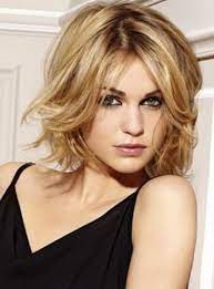 Short And Curly Formal Hairstyle In Light Blonde Color Choppy Bob Hairstyles Bob Hairstyles Long Hair Styles