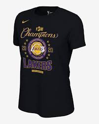 Get authentic los angeles lakers gear here. Los Angeles Lakers Champions Women S Nike Nba Locker Room T Shirt Nike Com