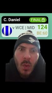 Caleb Daniel Achieves 124 SuperCoach Points