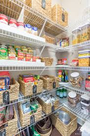 small pantry with wire shelving