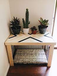 36 Crate Table Wood Chevron Art Kennel Cover Modify Your Etsy Dog Crate Cover Crate Table Dog Crate Table