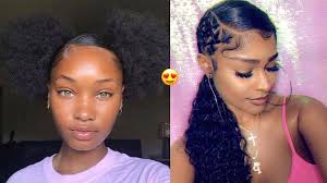 Cute natural hair is fun, youthful, and doesn't require too much maintenance. Cute And Trendy Natural Hairstyles 2019 Compilation Youtube