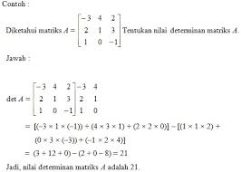 Matrices are array of numbers or values represented in rows and columns. Determinan Matriks Dengan Berbagai Ordo Kedai Mipa