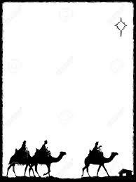 The bible says that three wise men traveled from afar on camels to visit the infant jesus as he lay in the manger. Three Kings Christmas Card Design Style With Silhouettes Of Stock Photo Picture And Royalty Free Image Image 91048481