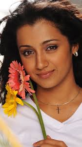 Trisha Queen, beach, cute, eyes, hair, krishnan, saree, scooty, south, HD  phone wallpaper