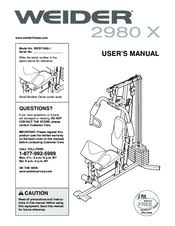 Weider 2980 X Manuals