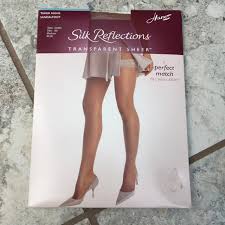 4 for 10 hanes sheer sandal thigh highs nwt