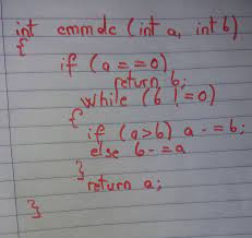 Prin scaderi repetate,algoritmul lui euclid sau folosind descompunerea in factori primi. Scrieti Un Program C Care Returneaza Cmmdc A Doua Numere Brainly Ro