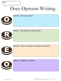 Graphic Organizer Oreo Opinion Writing Oreo Opinion Writing Opinion Writing Graphic Organizers