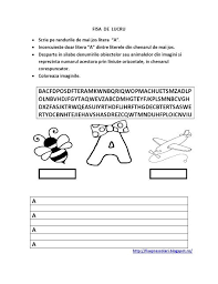 Set Cu Fise De Lucru Ce Cuprinde Toate Literele Alfabetului Pentru Copiii De Gradinita Fise De Lucru Gradinita Education Preschool Alphabet