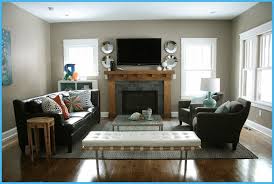 You will likely want it to be somewhere in the vicinity of your focal point so that you'll be able to see both from. Small Living Room With Fireplace Ideas You Definitely Have To Know Backside Gallery