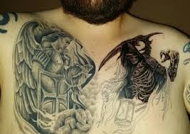 Saint michael archangel color blue, day sunday, cardinal angel of the southern corner, elemental angel of fire michael's name means 'he who is like god' archangel michael is leader of the archangels, he is the angel of protection, justice, strength, courage, power and encourages you to make life changes that are required for your spiritual growth. Tattoo Sancte Michael Archangele Maxime Malus Angelus Tattooing