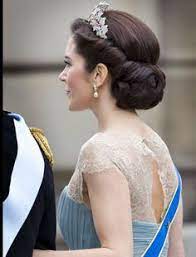 Hair Inspiration But With A Veil Pinned To The Hair Not A Tiara Hairstyles With Tiara Tiara Hairstyles Bride Hairstyles