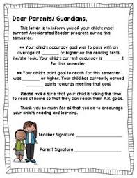 Accelerated Reader Ar Parent Resource Letter Parent Resources Accelerated Reader Reading Data