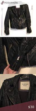 Abercrombie Fitch Faux Leather Bomber Jacket Faux Leather Bomber Jacket Leather Bomber Jacket Faux Leather Bomber