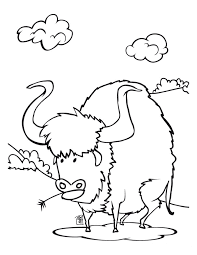 B for buffalo coloring page with handwriting practice. Buffalo Coloring Page Coloring Home