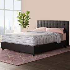 Queen size metal bed frame platform bed upholstered panel specifications color: Wade Logan Littrell Upholstered Platform Bed Reviews Wayfair