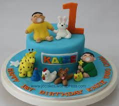 Turning one made more fun! 1st Birthday Party Cartoon Birthday Cake For Baby Boy 1 Year Novocom Top