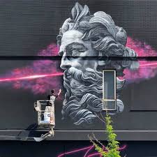 Title Poseidon Location Marotta Italy Artist Federico Zenobi Aka Kor1 Italy For Bomb The Wall Alberto Concept Store Urban Art Street Artists Art