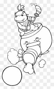 Is high quality png picture material, which can be used for your creative projects or simply as a decoration for your design & website content. Clown In The Bowser Jr Coloring Pages Coloring Pages Bowser Jr With His Clown Car Free Transparent Png Clipart Images Download