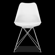 Shop for wooden white chairs online at target. White Dining Chair With Eiffel Metal Legs Cult Uk