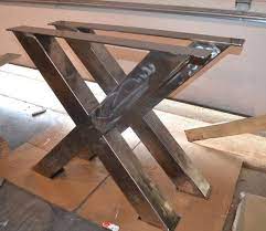 2 batch of 2 conviene for the manufacture of a table size between. Metal Table Legs Industrial X Frame Style Any Size And Etsy In 2021 Metal Table Metal Table Legs Table Legs