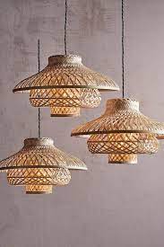 How To Do The All White Interior Design Ceiling Shades Rattan Lamp Rattan Pendant Light
